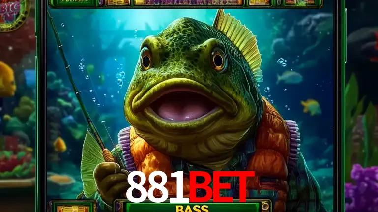 Personagem de peixe pescador do popular jogo de slot com tema de pescaria, uma das emocionantes opções de caça-níqueis para jogar e ganhar no cassino 881bet.
